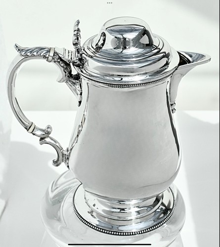 Superb Sterling Silver & Gilt Lidded Quart Tankard, D&C Houle London, 1866: 670g - Picture 7 of 22