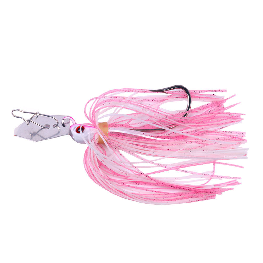 5PCS/Set Spinnerbait Blade Bait with Rubber Skirt 11g Fishing Lure Buzzbait - Image 7
