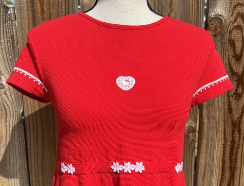 Sanrio Hello Kitty Vintage 1998 Dress Kids Size 10 US Or Womens XS/Small - Picture 3 of 10