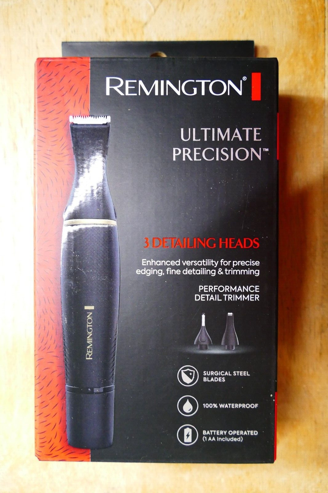 Remington Ultimate Precision Waterproof Detail Trimmer, Black