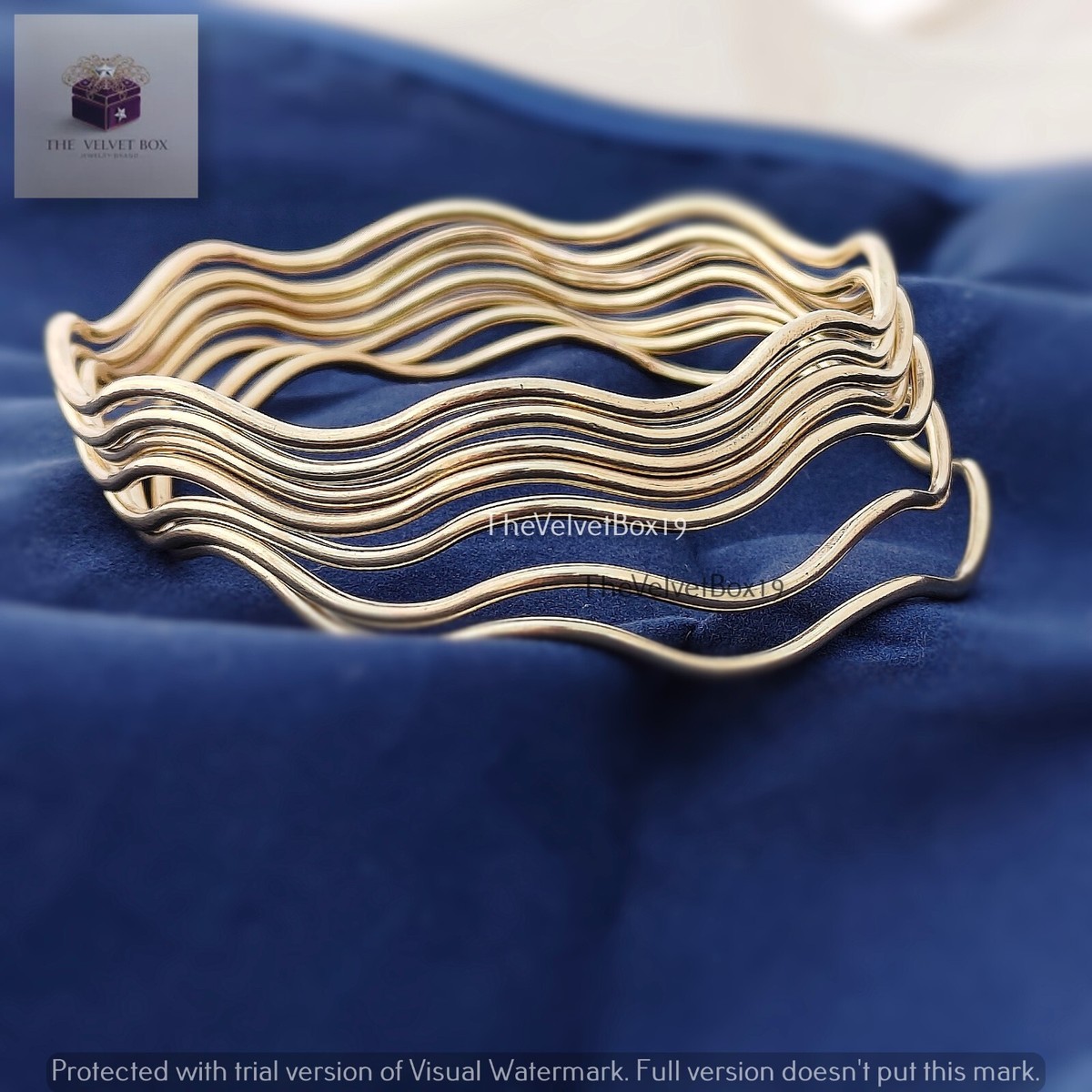c*c様 Davan Narrow FAorge Baungle Squiggle Bangle, Zig Zag Wave