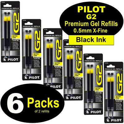 Pilot 77255 G2 Refills 0.7mm Fine, Burgundy Gel Ink, Pack Of 2