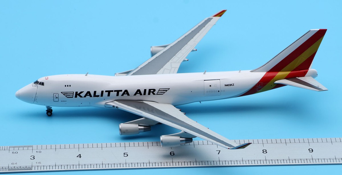 カリッタエア 747-400F N403KZ 1/400 Kalitta Air Boeing 747-400ERF Interactive N403KZ JC Wings