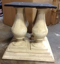 Frontgate Outdoor Patio Yard Pool Antique Garden Stone Pillar Table Pedestal 