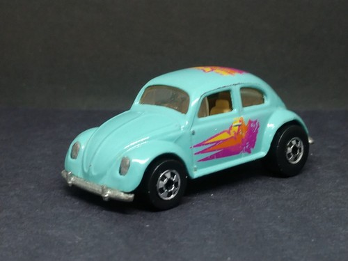 1988 Hot Wheels Volkswagen Beetle Turquoise Teal VW Bug Vintage Retro Car - Picture 1 of 6