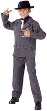 Gangster Male Child Boys Costume Pinstripe Jacket Halloween Dress Up Funworld
