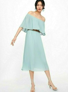 vestito zara verde acqua