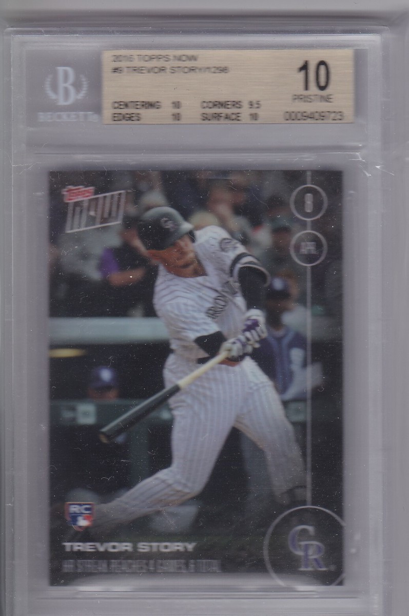 TREVOR STORY 2016 Topps Now RC #9 BGS 10 GEM MINT Colorado TREVOR STORY 2016 Topps Now RC #9 BGS 10 GEM MINT Colorado