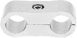 AN -4 (AN4) 11MM SILBER Geflechtschlauch Trennschelle Fitting Adapter 