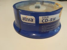 New ativa GOLD CD-RW 25 Pack 4x 700 MB 80 MIN
