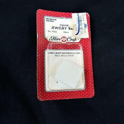 Square Jewelry Base Vintage Fibre Craft Materials Corp Jewelry Crafts