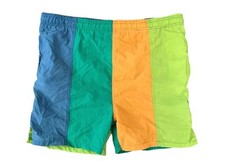 90s Vintage Colorblock Shorts Ladies sz L/ Mens sz M 