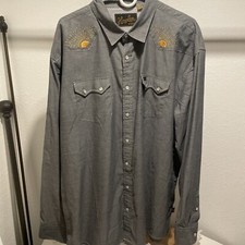 Howler Brothers Crosscut Deluxe Pearl Snap Shirt Sunrise XL Western Wear