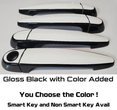 Gloss Black & Color Door Handle Covers 2011 - 2013 BMW X3 You Pick Middle Color
