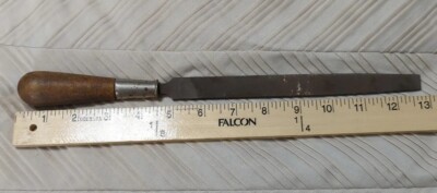 Nicholson 13'' Wooden Mill Bastard Made in USA, Lightly Used Rounded Edge VTG