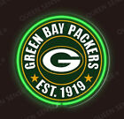 New Green Bay Packers 3D Acrylic Neon Sign 12"x12" Light Lamp Artwork Beer Bar