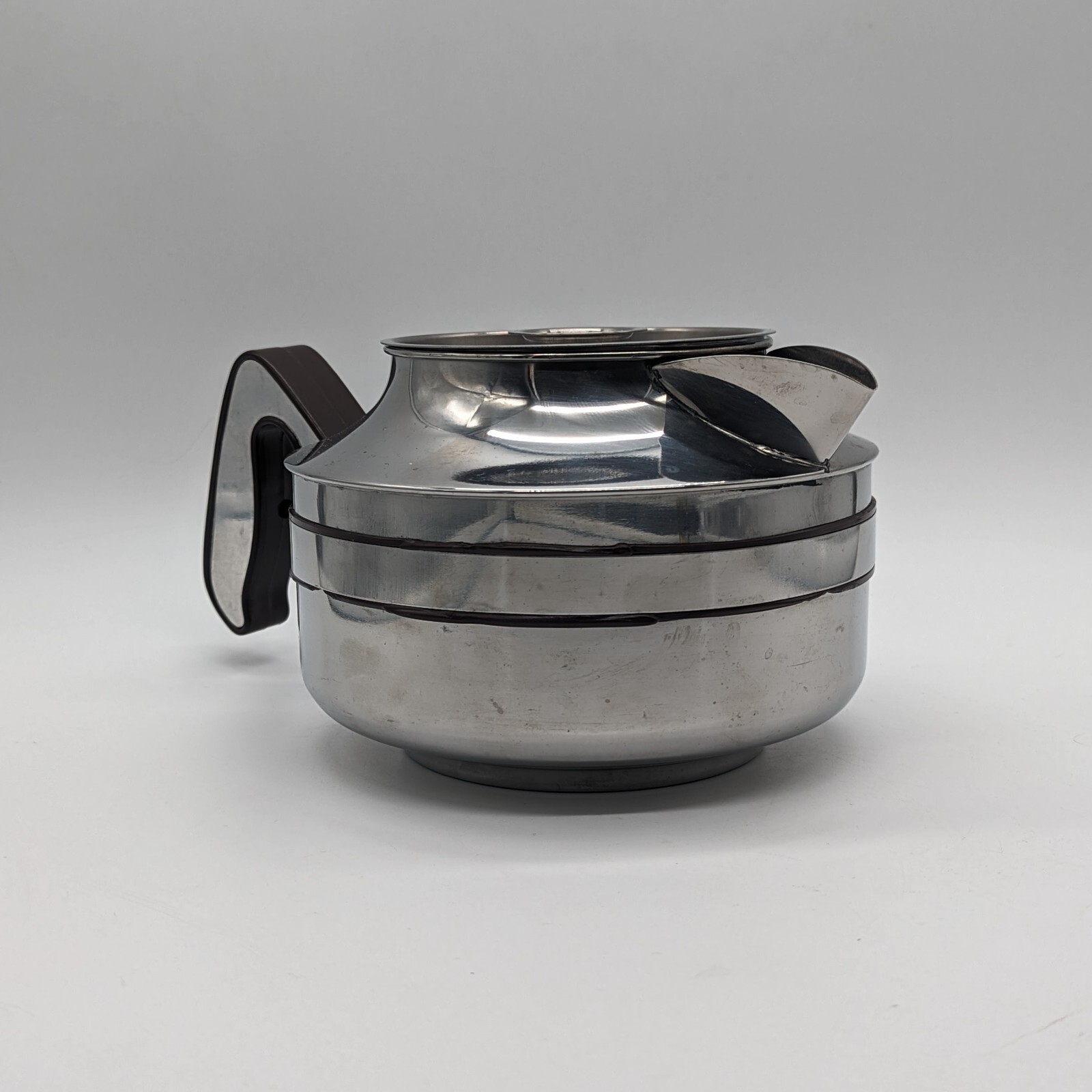 Brewmatic Co Tea Coffee Pot Decanter Carafe W/Lid 18-8 DSS-12 Stainless Steel