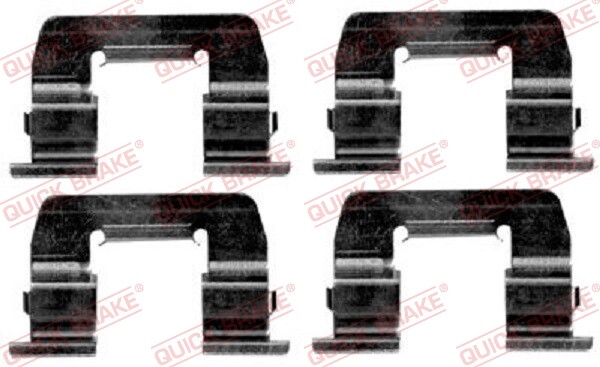 Quick Brake 109-1668 Accessory Kit, Disc Brake Pad For Hyundai-image