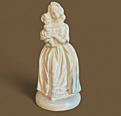 Vintage 1959 Mother and Child Ceramic Figurine 7'' Signed by Lydia B Lanmon