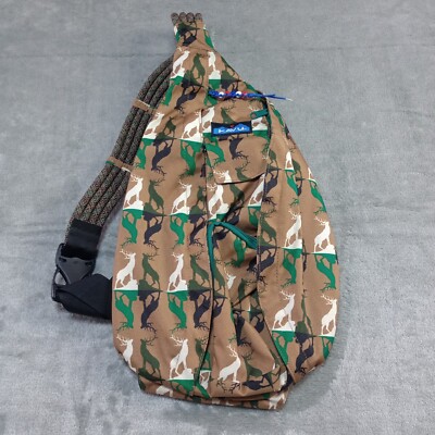 Kavu Rope Sling Crossbody Shoulder Bag Full Size Wild Buck Deer