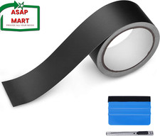 LZLRUN Free Tool Kit Matte Vinyl Tape for Black Out Chrome Delete Window Trim Do