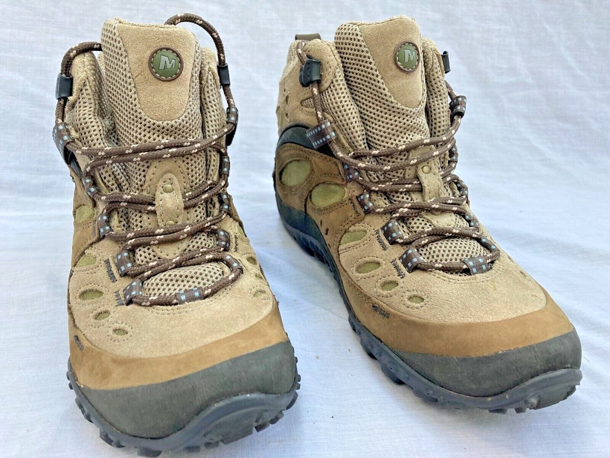 Merrell Chameleon Arc Mid Brown Hiking Trail Boots Shoes  display picture 1