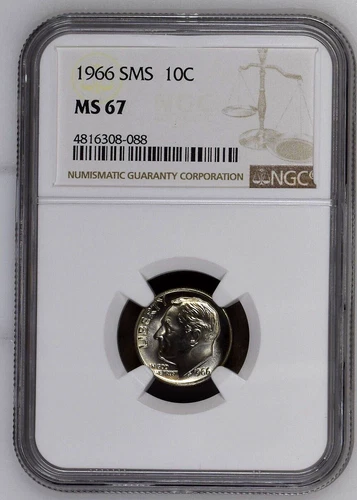 1966 SMS dime NGC MS67