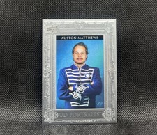 Auston Matthews UD PORTRAITS 2023-24 Upper Deck Series 1 Hockey #P-22 SILVER /99