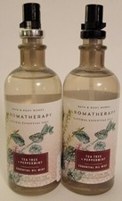 BATH  BODY WORKS LOT OF 2 AROMATHERAPY TEA TREE  PEPPERMINT ESSENTIAL OIL...