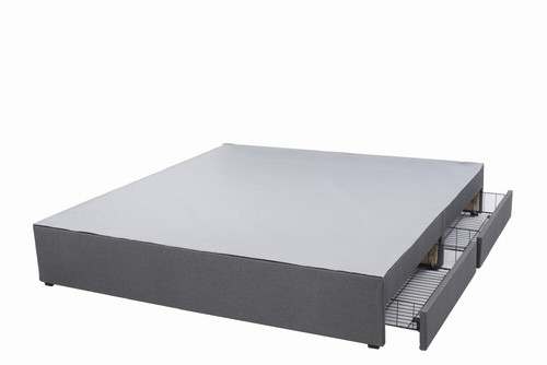5ft 6ft Divan Bed Base in Fabric Grey Choose Size, Storage, Headboard - Picture 10 of 31