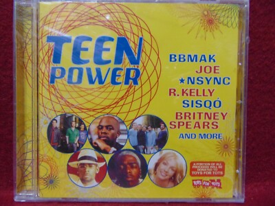 TEEN POWER (CD, 2000) Toys for Tots - Sisqo, Nsync, BB Mak, Brit Spears NEW!