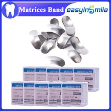 500pc Dental Metal Matrices Sectional Contoured Matrix Refill soft band S/M/L US