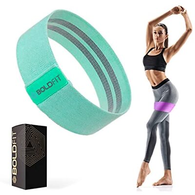 Boldfit Stoff Widerstandsband Für Beine Dehnung Workout Hellgrün Farbe