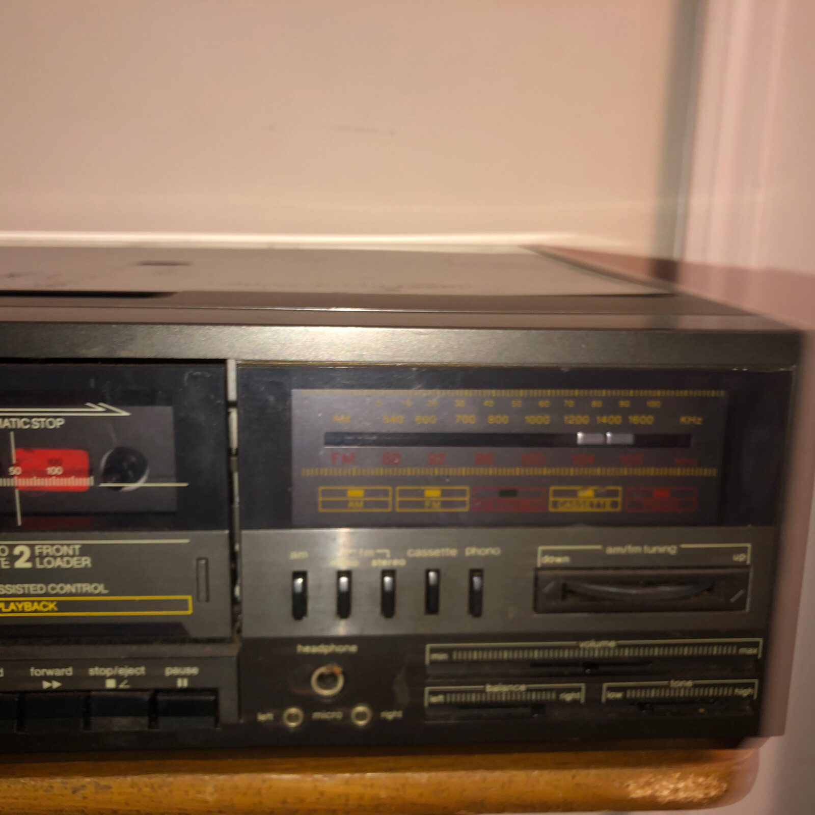 Cassette 8 Pistes Chaîne Hi-Fi Vintage Yorx R5300 (AM/FM, 8 Pistes, Cassette, Phono) - Pour Pièces Détachées / Non Testé Enregistreur Cassette