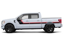 Side Hockey Stripes Decal Stickers Vinyl for Ford F150 Graphic Design 2021 2024