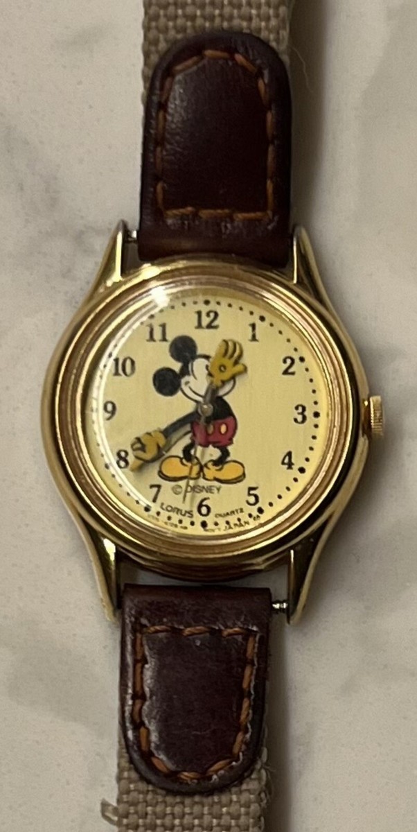 Vintage Lorus Mickey Unlimited Coin Watch Disney Collectible, Leather Strap Vintage Lorus Mickey Unlimited Coin Watch Disney Collectible  main image 3