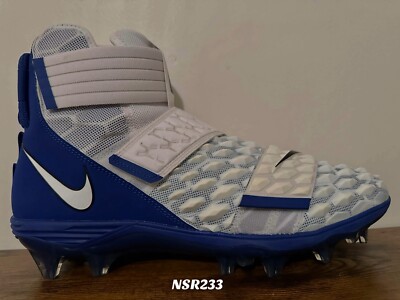 NIKE FORCE SAVAGE ELITE TD 2 WHITE HYPER ROYAL FOOTBALL BV3962-105 SIZE 12.5 NEW