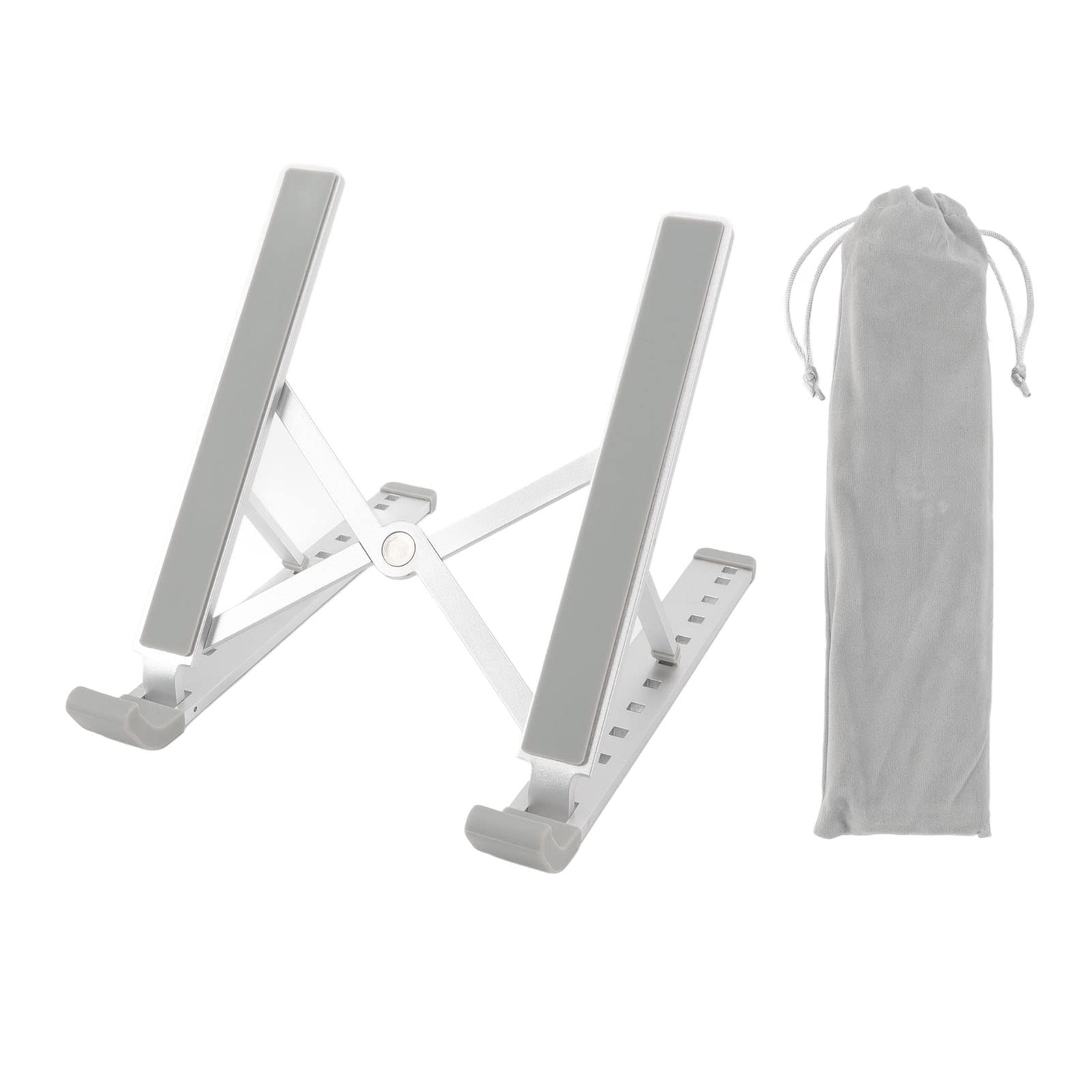 Adjustable Ergonomic Aluminum Laptop Stand for Desk - Portable & Stable Laptop Holder-image