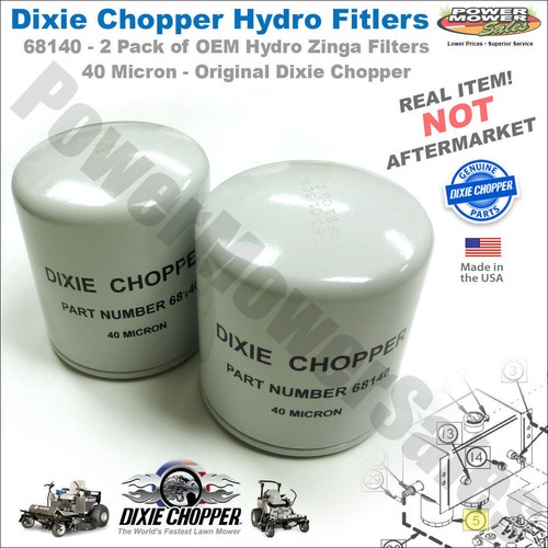681402PK Dixie Chopper 40 Micron Hydro Zinga Filters for Lawn Mowers