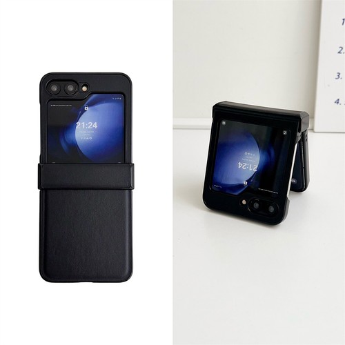 Fashion PU Leather Phone Protective Case Cover For Samsung Galaxy Z Flip 3 4 5 6 - Picture 22 of 34