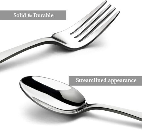 40-Piece Raindrop Silverware Set - Premium Stainless Steel for Elegant Dining - Picture 5 of 9