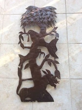 Metal Wall Sculpture Art Handmade by Haitian artist Gabriel Bien-Aimé