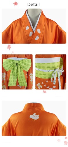 Danganronpa Saionji Hiyoko Cosplay Kimono Uniform Costume Women - Picture 8 of 8
