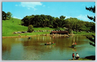 Postcard Schenk Lake Oglebay Park - Wheeling West Virginia