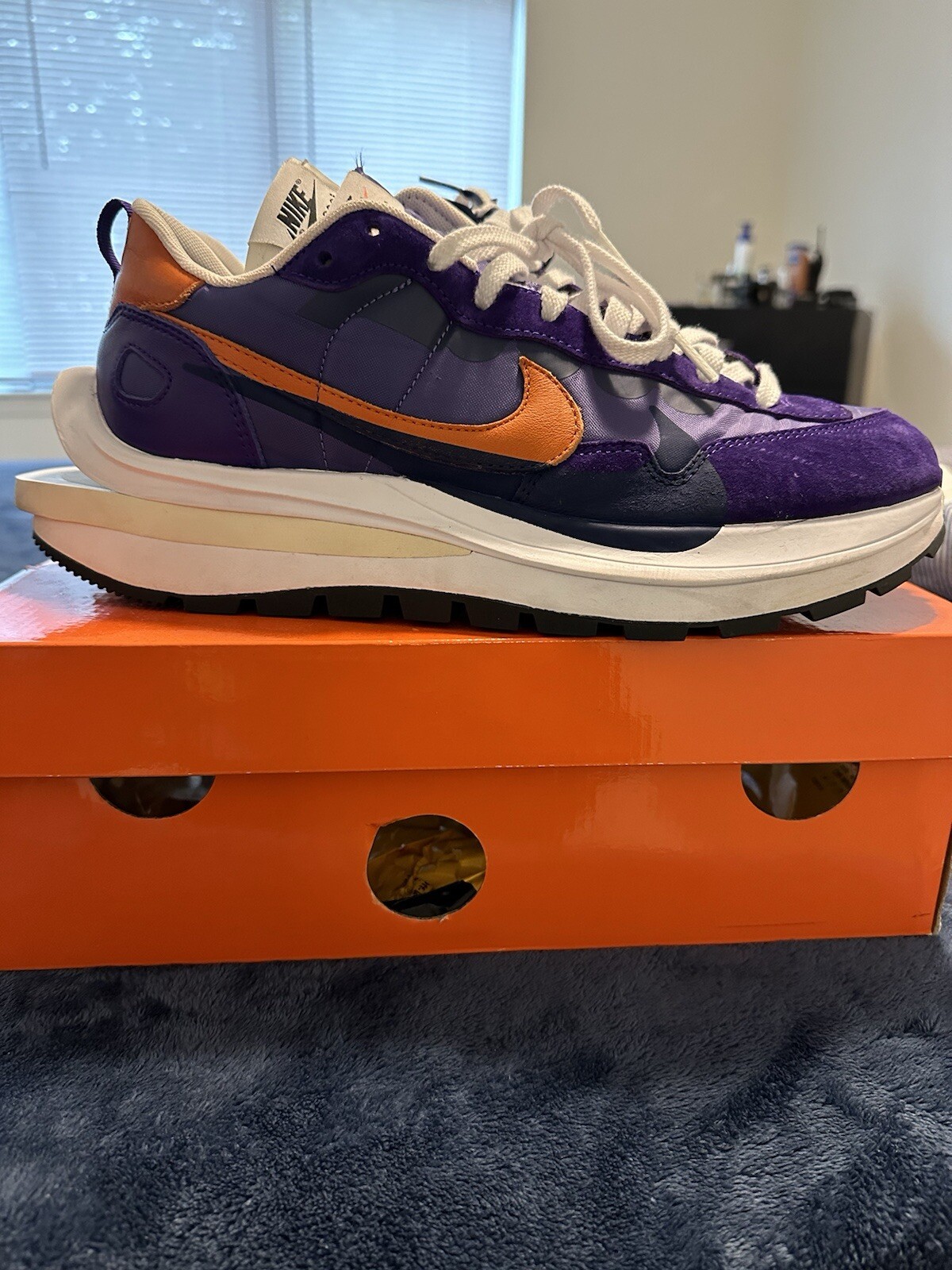 SACAI X NIKE Taglia 11 Nike sacai x VaporWaffle iris scuro