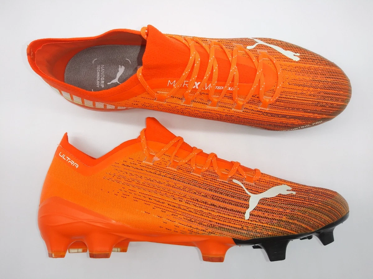 Orange puma soccer cleats deals