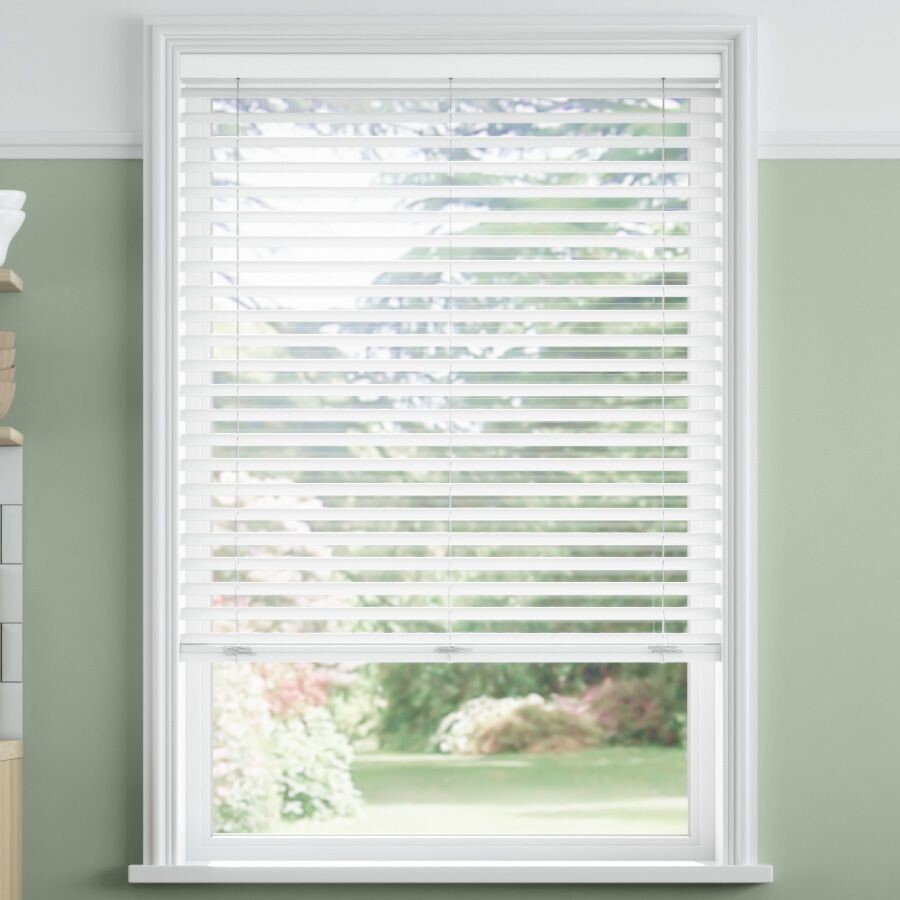 SELECT BLINDS 2” SelectWave Cordless Faux Wood Blind - WHITE | eBay