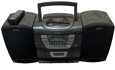Vintage 1998 Sony Boombox Radio Cd Cassette Tape CFD-Z135 | eBay