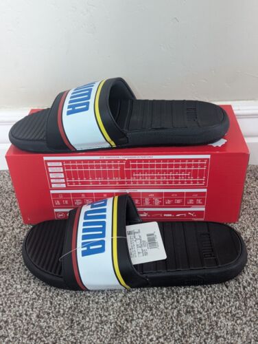 Size 9 Men's Puma Cool Cat Sport Retro Slip On Slide Sandals - Picture 2 of 10