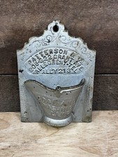Soporte de pared de hierro fundido vintage Patterson & Co “carbón y cal Washington”